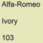 Preview: Alfa-Romeo, Ivory, 103.