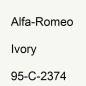 Preview: Alfa-Romeo, Ivory, 95-C-2374.