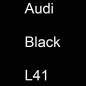 Preview: Audi, Black, L41.