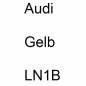 Preview: Audi, Gelb, LN1B.