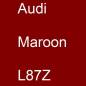 Preview: Audi, Maroon, L87Z.