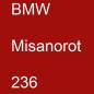 Preview: BMW, Misanorot, 236.