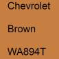 Preview: Chevrolet, Brown, WA894T.