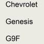 Preview: Chevrolet, Genesis, G9F.