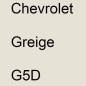 Preview: Chevrolet, Greige, G5D.