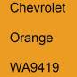 Preview: Chevrolet, Orange, WA9419.