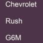 Preview: Chevrolet, Rush, G6M.