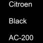 Preview: Citroen, Black, AC-200.