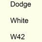 Preview: Dodge, White, W42.