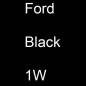 Preview: Ford, Black, 1W.