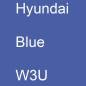 Preview: Hyundai, Blue, W3U.