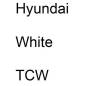 Preview: Hyundai, White, TCW.