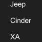 Preview: Jeep, Cinder, XA.