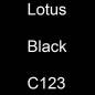 Preview: Lotus, Black, C123.