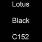 Preview: Lotus, Black, C152.