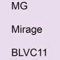 Preview: MG, Mirage, BLVC11.