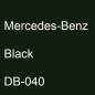 Preview: Mercedes-Benz, Black, DB-040.