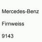 Preview: Mercedes-Benz, Firnweiss, 9143.