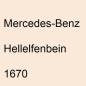 Preview: Mercedes-Benz, Hellelfenbein, 1670.