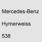 Preview: Mercedes-Benz, Hymerweiss, 538.