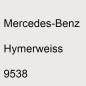 Preview: Mercedes-Benz, Hymerweiss, 9538.