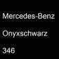 Preview: Mercedes-Benz, Onyxschwarz, 346.