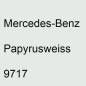 Preview: Mercedes-Benz, Papyrusweiss, 9717.