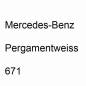 Preview: Mercedes-Benz, Pergamentweiss, 671.