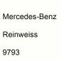 Preview: Mercedes-Benz, Reinweiss, 9793.