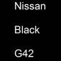 Preview: Nissan, Black, G42.