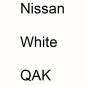 Preview: Nissan, White, QAK.