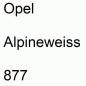 Preview: Opel, Alpineweiss, 877.