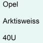 Preview: Opel, Arktisweiss, 40U.