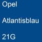 Preview: Opel, Atlantisblau, 21G.