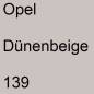 Preview: Opel, Dünenbeige, 139.