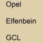 Preview: Opel, Elfenbein, GCL.