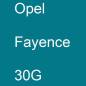 Preview: Opel, Fayence, 30G.