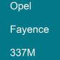 Preview: Opel, Fayence, 337M.