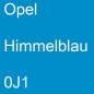 Preview: Opel, Himmelblau, 0J1.