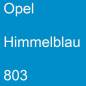 Preview: Opel, Himmelblau, 803.