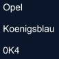 Preview: Opel, Koenigsblau, 0K4.