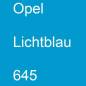 Preview: Opel, Lichtblau, 645.