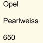 Preview: Opel, Pearlweiss, 650.