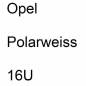 Preview: Opel, Polarweiss, 16U.