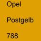 Preview: Opel, Postgelb, 788.