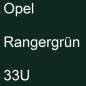 Preview: Opel, Rangergrün, 33U.