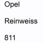 Preview: Opel, Reinweiss, 811.