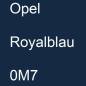 Preview: Opel, Royalblau, 0M7.