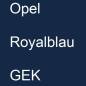 Preview: Opel, Royalblau, GEK.