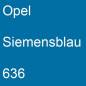 Preview: Opel, Siemensblau, 636.